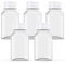 5 Pcs 8 Ounce Juice Bottles Plastic Milk Bottles Bulk Beverage Containers with Tamper Evident Caps Lids White for Milk, Juice, Drinks and Other Beverage Containers