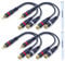 YIMATEECO Cavo Splitter RCA Y Adattatore RCA 1 maschio a 2 femmina 15cm Cavo Audio R-CA Subwoofer C-avo Phono AV Coassiale AMP, Home Theater (15 cm, 1-Maschio a 2-Femmina, 4 pezzi)