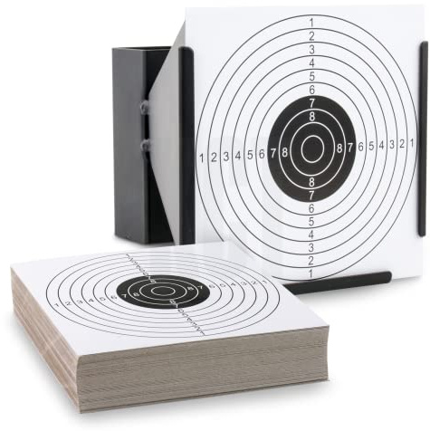 KCT 14cm Shooting Funnel Air Rifle Targets Holder For Air Gun Catcher Airsoft + 100 Targets