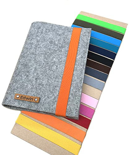 Kalender-Buchhülle aus Wollfilz mit Gummiband SIMPLE | Viele Farbkombinationen | Handmade by Manufactica®