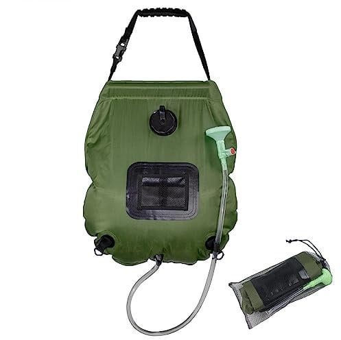 Linxor - Sac de Douche Solaire 20 L pour Camping ou Jardin - Vert Kaki