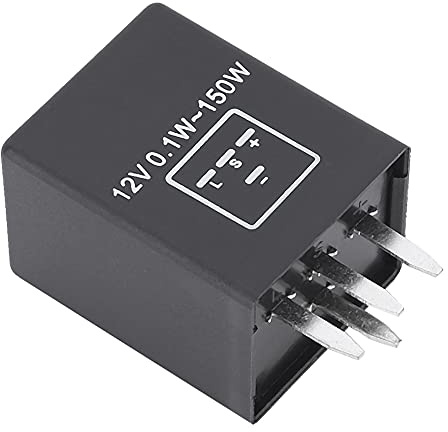 Relé Intermitente Electrónico EP29 de 4 Pin, Módulo Intermitente de Relé de Señal de Giro de 12V DC 24V DC para Motocicleta, Coche, Vehículo, Bombillas LED de Señal de Giro Flash