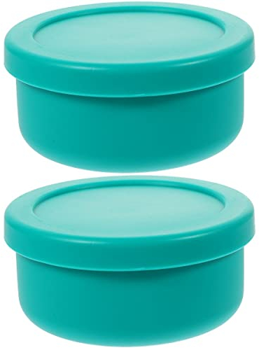 Cabilock 2pcs Silicone Proofing Box Portable Pizza Dough Bowl Reusable Food Storage Container Lid