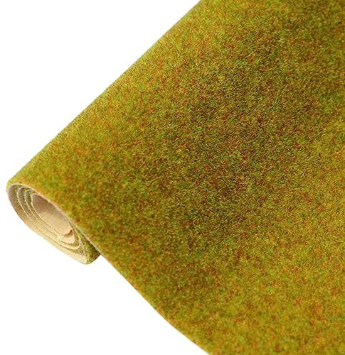 Novaray Kunstrasenteppich, Kunstrasen Teppich, Künstliche Wiese Gras Rasen Gras DIY Eisenbahn Sand Tisch Modell Dekor-100 x 41cm