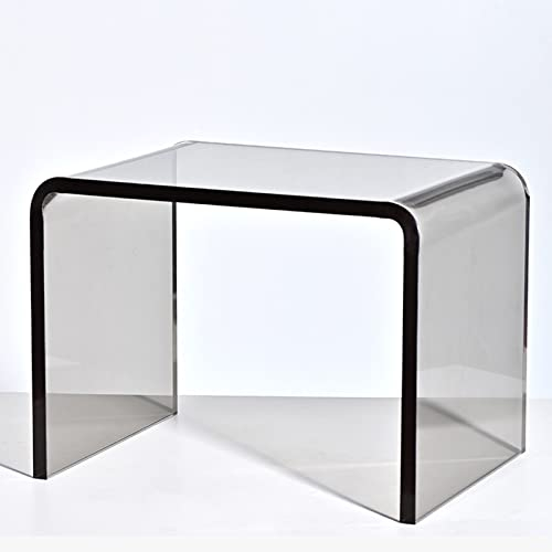 JTBDWOSK Hochwertiger Acryl-Glas Beistelltisch/Nachttisch, transparent,Acryl-Glas-Stärke 8 mm,30CM