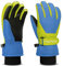 ThxToms Kinder Ski Handschuhe | Winter Snow Skihandschuhe -15℃ | PU Palme Winddicht Wasserdicht Warm Fleece | Sports Snowboard Skifahren Fahrradhandschuhe | Junge und Mädchen für 7-10 Jahre alt