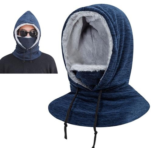 DTYGUIXE Winter Sturmhaube Herren Thermo Fleece Kapuze Verstellbare Skimaske Damen Motorradmaske Balaclava Hut Ski Gesichtsmaske Skimütze für Skifahren, Radfahren, Wandern, Bergsteigen, Camping