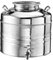 Fusto per olio con rubinetto da 15 litri giara damigiana bidone in acciaio inox 18/10 contenitore vino miele acqua