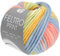 Lana Grossa FELTRO PRINT 50 g moderne Filzwolle in Print-Farben (schrumpft beim Waschen ca. 30-40%) 50 m, Farbe:1303 - Pastellgrün/Gelb/Hellblau/Lachsrosa FB 1303
