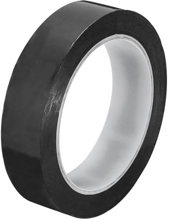 QUARKZMAN 1 Stück Whiteboard Klebeband, 25mmx66m Selbstklebend Grafikband PET Tape Band Für Diagramm Band Kunstband Gridding Grafikband Markierbänder für Büro Scrapbooking (Schwarz)