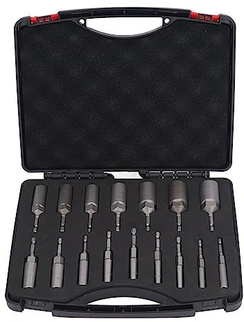 Cabezal De Zócalo De Llave Eléctrica, Hexágono Interior Profundo, Vaso De Destornillador De Aire Extendido, Taladro Eléctrico Manual, Juego De 16 Piezas