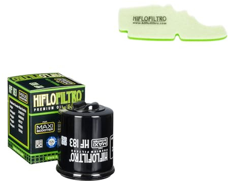 DB PARTS Luftfilter und Ölfilter Set kompatibel mit Piaggio 125 Fly 2005-2013