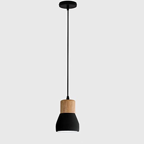 AIBOTY Lustre Suspendu en béton, Lampe Suspendue Industrielle Moderne, luminaire Suspendu en Ciment pour îlot de Cuisine, Salle à Manger, Chambre à Coucher, Salon, Bar,Noir