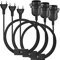 E27 Fassung, Lampenfassung E27 mit Schalter, E27 Fassung mit Stecker, Lampenfassung mit 3m Kabel für LED E26/E27 Glühbirne, 3 Stücke - Schwarz