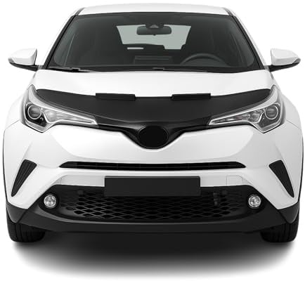 OMAC Haubenbra Steinschlagschutz Bonnet Bra kompatibel mit Toyota C-HR 2016-2025 Schwarz Halb