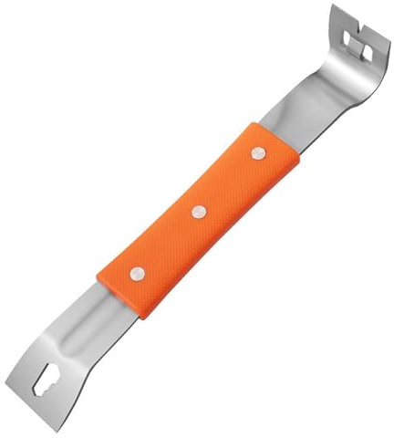 barra de palanca, barra de palanca pequeña | Palanca con mango de goma de barra plana | palanca de acero inoxidable, herramienta multifuncional para quitar zócalos para carpintero, quitar clavos