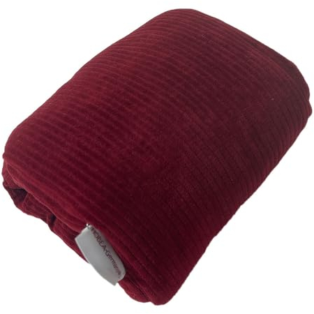 HOBEA-Germany Ministillkissen Arm-Stillkissen kleines Stillkissen für unterwegs Stillmuff Reisestillkissen in verschiedenen Designs, Modell: Cord dunkelrot