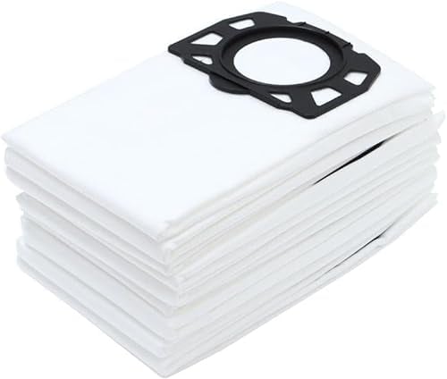 12 Pack KFI 487 Vacuum Cleaner Bags for Kärcher WD2 Plus WD4 WD5 WD6 WD5P WD6P MV4 MV5 MV6 Fleece Filter Bags,Dust Bags for 2.863-006.0 Wet & Dry Vacuum Cleaners