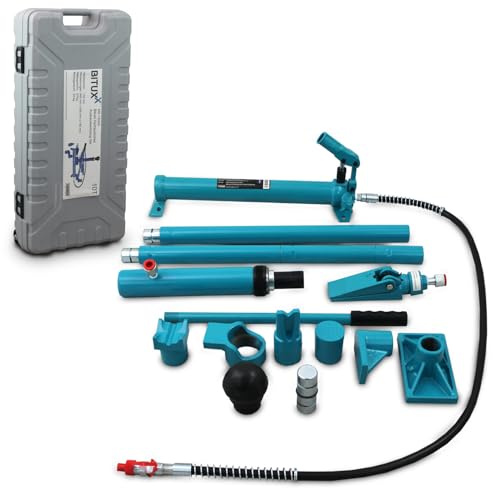 Bituxx Hydraulisches Ausbeulwerkzeug Set PKW KFZ Karosserie Werkzeug bis 10T / 10000kg