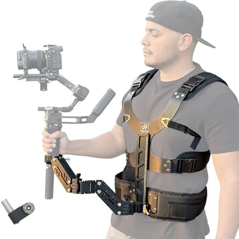 DF DIGITALFOTO Thanos SE Gimbal Vest, con Adattatore Rosetta, Perno da 16mm, Angolo di Ripresa Regolabile, Compatibile con DJIRS3/RS3Pro/RS4/RS4Pro, per Registi di Matrimoni, Carico utile 2-8kg