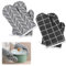 Oven Gloves, 2 Pairs Oven Gloves Heat Resistant, Oven Mitts Pair, Oven Glove, Oven Mitts Heat Resistant, Heat Resistant Gloves for Oven Microwave