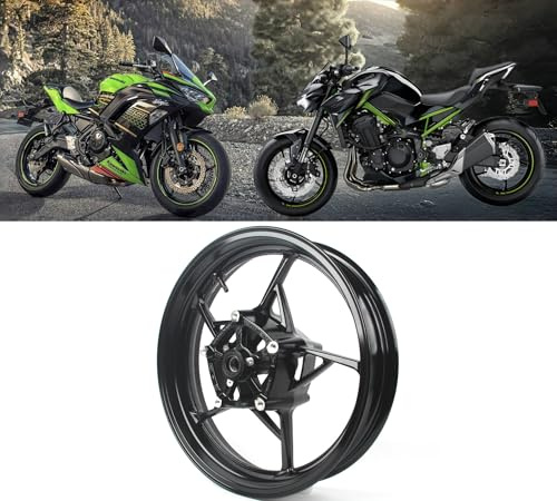 3,5x17 Zoll Vorne Felgen für Ninja 650 Z650 Z900 2017-2025 / Z900SE 2022-2025 Zubehör Z900 Z650 Ninja 650 Rad Z900 Rad 650 Ninja650 Schwarz 2018 2019 2020 2021 2022 2023 2024