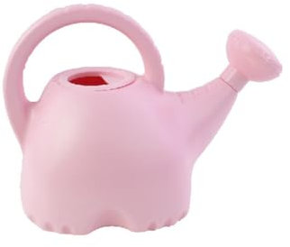 PpAaJK 0,4-Gallonen-Kunststoff-GießKanne, Klein, Leicht, Niedlich, Für Drinnen und DraußEn, Gartenpflanzen, Kinderspielzeug zum GießEn, Rosa