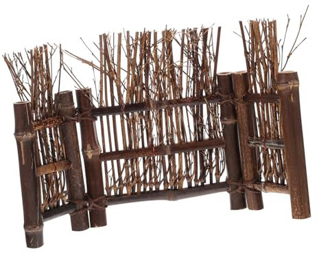 BESPORTBLE 1pc Zen Ornaments Mini Screen Zen Garden Fence Ornament Fences Decorations Decoration Micro Landscape Screen Garden Landscaping Decor Tea Ceremony Adorn Brown