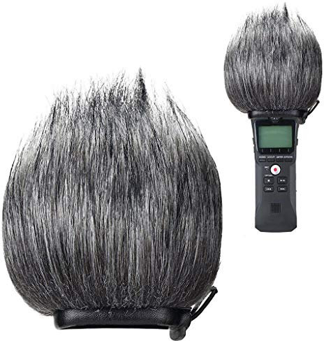 Manchon de pare-brise extérieur en fourrure pour enregistreur portable Zoom H1