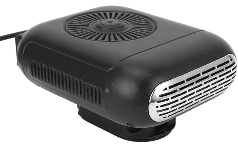 POENVFPO Auto-Heizung, 12 V, Tragbare Elektrische Heizung mit 360 Grad Verstellbarem Kopf für Windschutzscheiben-Entfeuchtung Im Auto, Wohnmobil, SUV