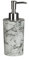 Premier Housewares 1601582 Rome Soap Dispenser, Marble Effect, Plastic - Grey 7 x 8 x 18 cm