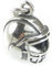 American Football Helm Sterling Silber Charm .925 x 1 Sport Charms