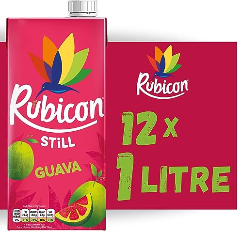 Rubicon Still Guava Fruit Juice Drink, 1L Carton | Exotic, smooth soft drink crafted from sweet pink guava puree.