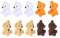 Sharplace Landschaft Mini Tier Figuren, Set/10Stück, Bär