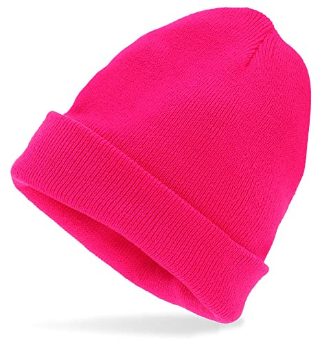 W WIDMANN MILANO Party Fashion - Beanie Mütze für Erwachsene | Strickmütze in Wolloptik, Kostüm Accessoire für 80er Jahre Mottoparty, Karneval, Apres Ski