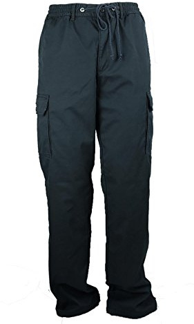 SEA BARRIER Pantalone Uomo Invernale Cargo TASCONI Imbottito Foderato Pile Jonny