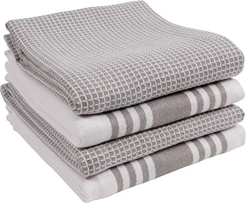 KAF Home Toallas de cocina absorbentes, duraderas, suaves y hermosas, perfectas para cocina y vajilla, algodón, llovizna, 18 x 28 pulgadas