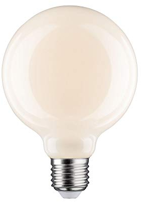 Paulmann 28624 LED Lampe Globe Filament G95 6W Klassik 470lm Leuchtmittel dimmbar Opal 2700K Warmweiß E27