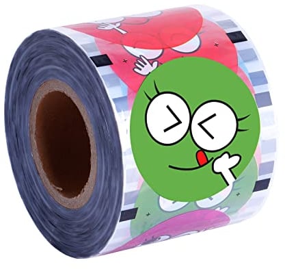 MXBAOHENG Película de Sellado para Vasos Plásticos Película de Sellado de Copa para Bubble Milk Tea for Boba Tea & Bubble Tea & Milk Tea 2400 PCS (Negro)
