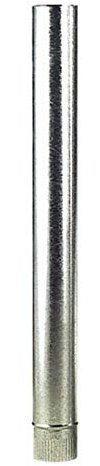 BRICOMIRAS - Tubo Chimenea de Acero Galvanizado 350mm | 1m Largo | Resistente a Altas Temperaturas | Gris, para Estufas de Leña, Cortijos y Terrazas
