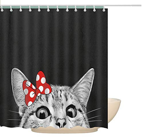 ZCX Bella Tenda Doccia in Poliestere Creativo, Tenda Doccia Spessa, Impermeabile, Anti-Muffa, Tenda Doccia for partizione c0406 Tende da Doccia (Size : 180CM*180cm)