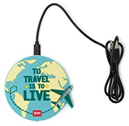 Legami Super Fast 40033229 Chargeur sans Fil pour Smartphone, Multicolore (Travel)