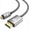 Silkland Micro HDMI auf HDMI Kabel 2M, 4K@60Hz, Ethernet, 3D, HDR und ARC, Micro HDMI Kabel Kompatibel mit GoPro Hero 9/8/7/6/5, Raspberry Pi 5/4, Sony Kamera A6300 A6400（Nicht Mini HDMI）