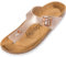 Palado Zehentrenner Damen Kos Metallic – gefertigt in Spanien – Obermaterial mit metallischer Optik – Weichfußbett – Veloursleder-Decksohle Rose UK8 - EU41
