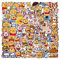 50 STÜCKE Pooh Bear Aufkleber für Laptop, Wasserflasche, Gepäck, Snowboard, Fahrrad, Skateboard, Aufkleber für Kinder, Teenager, Erwachsene