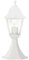Brilliant spritzwassergeschützte Pollerleuchte - Sockelleuchten für Außen - 1x E27 max. 40W - für den Garten aus Metall/Glas, in weiß - 37 Höhe