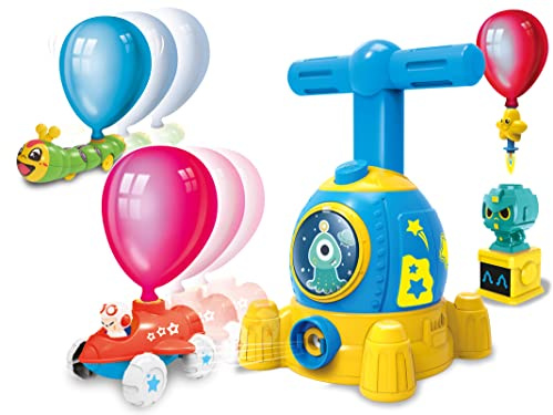 Teorema 67288 - Gonfia Luftballons für Auto, Aufblasen und Luftballon, inkl. 12 Luftballons, Auto mit Ballon angetrieben, mit Zubehör zum Bewegen mit Ballons