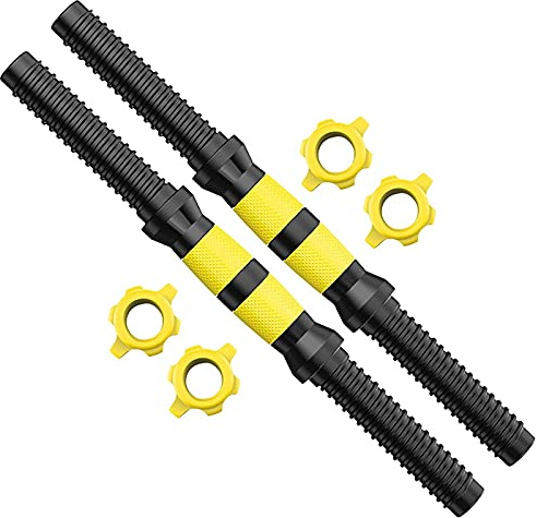 Mengmen 1 Paar Kurzhantel-Set mit Gewinde, für Zuhause, Fitnessstudio, Fitness, Übung, verstellbar, 35 cm