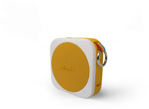 Polaroid P1 Music Player (Yellow) - Super Portable Wireless Bluetooth Speaker Rechargeable with IPX5 Waterproof and Dual Stereo Pairing