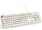 KNOWSQT Wired Computer Keyboard - Milky White Retro Full-Sized Round Keycap Typewriter Cute Keyboards, Plug Play USB Keyboard for Windows, PC, Laptop, Desktop, Computer